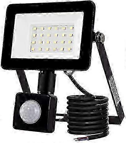 20W LED Flood Light with Motion Sensor, IP66