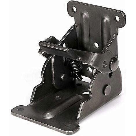 Pcs 90 Self-locking Folding Hinge, Folding Bracket, Locking Extension Table Shelf Bracket Folding Steel Sheet for Work Table