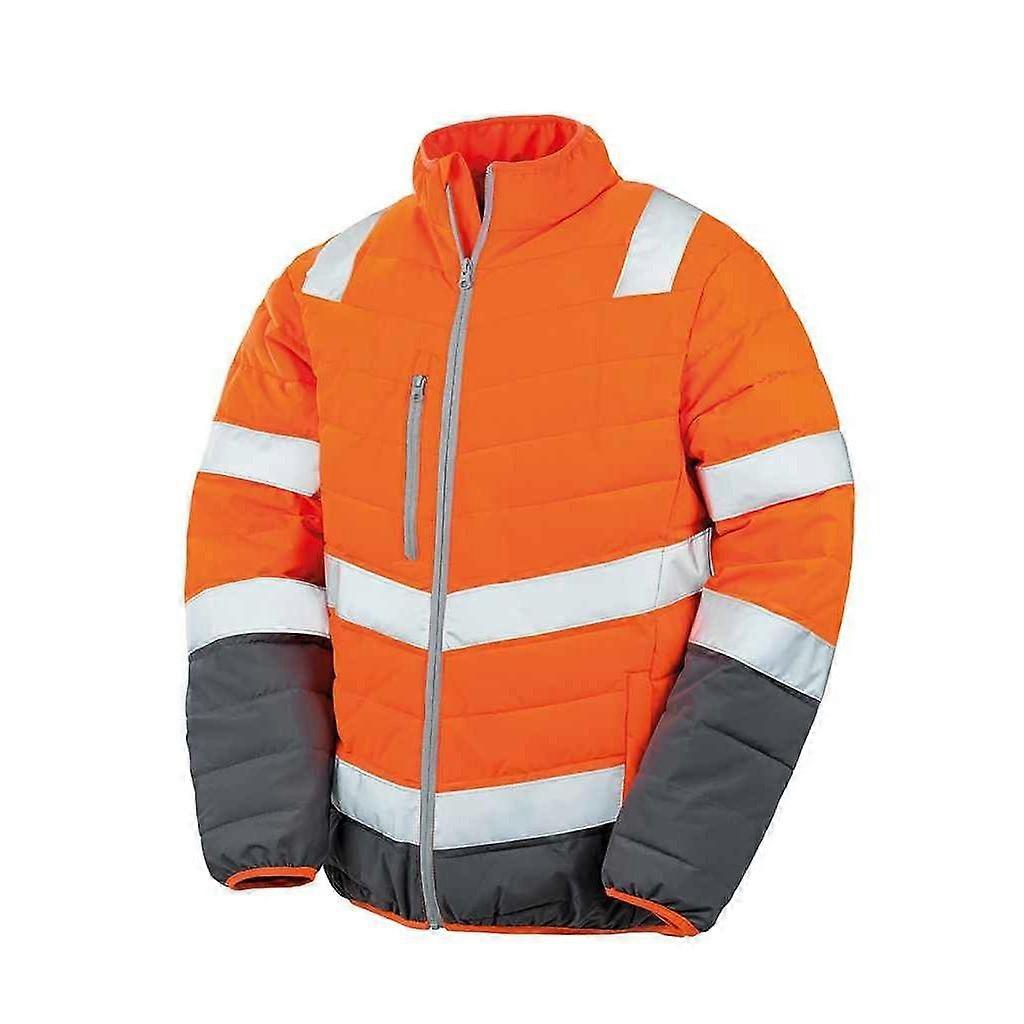 SAFE-GUARD by Result Herren Hi-Vis Sicherheitswattierte Jacke