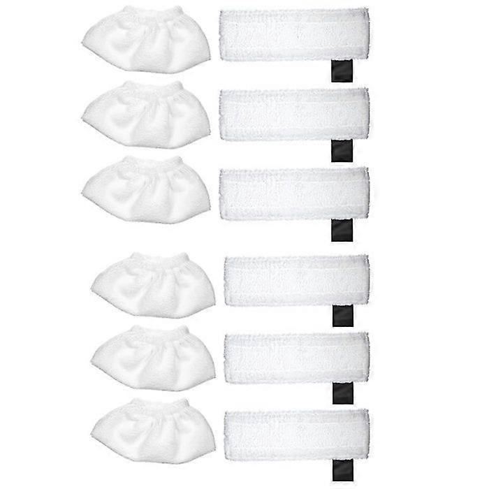 Cleaning Cloth - Karcher - EasyFix - 6x Cleaning cloth - 6x Cloth cover - Compatible SC2 SC3 SC4 SC5