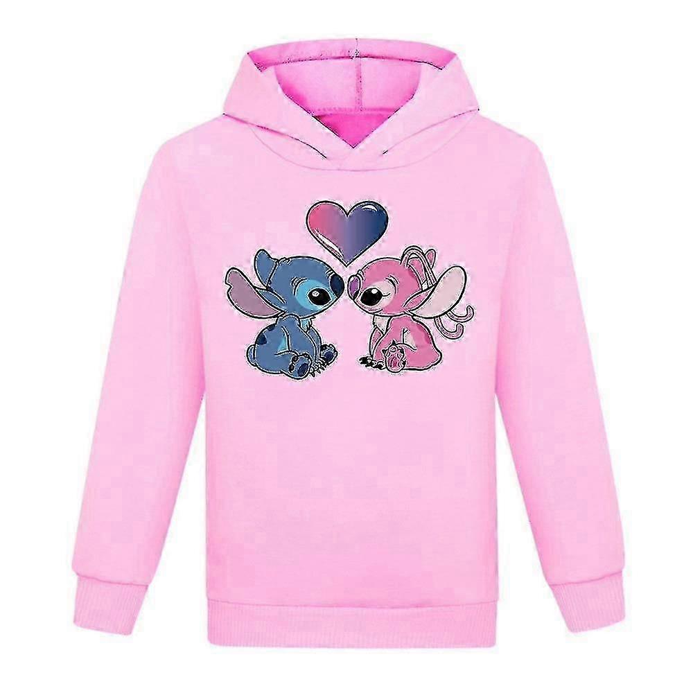 Kids Children Lilo And Stitch Hoodies Tops Boys Girls Unisex Long Sleeve Casual Jumper Hooded Pullover Sweatshirt Xmas Gifts
