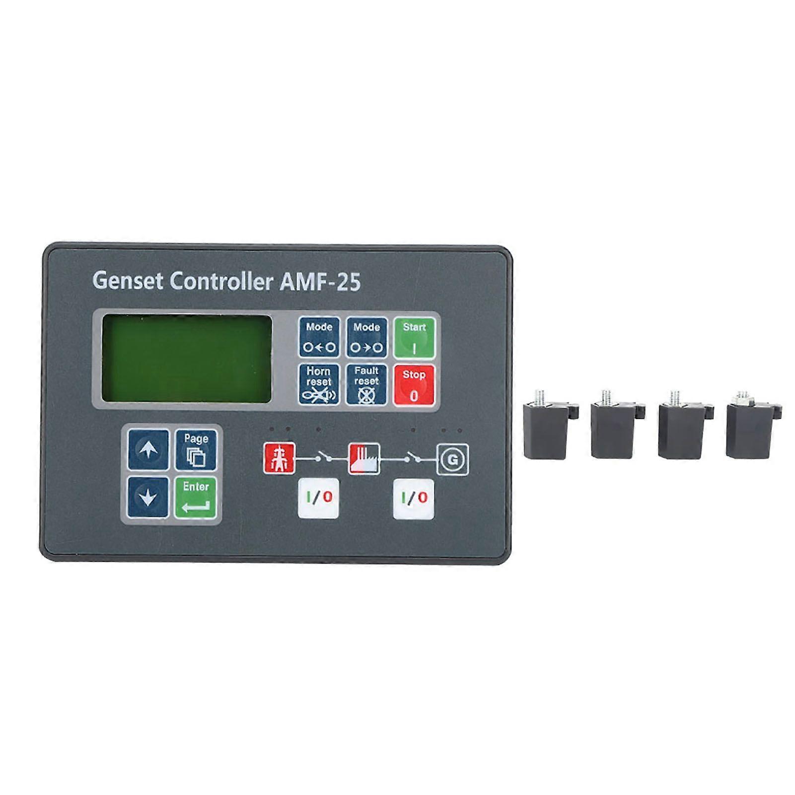 AMF-25 Genset Controller Selbststart-Kontrollbildschirm für Dieselgenerator DC 8-35V