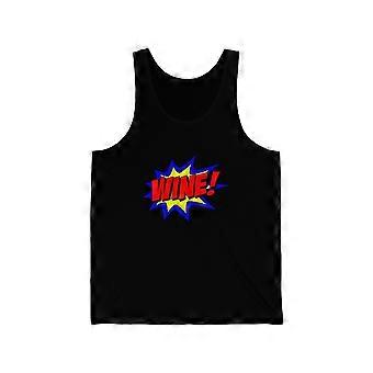 Wine Superhero Unisex Tank Top