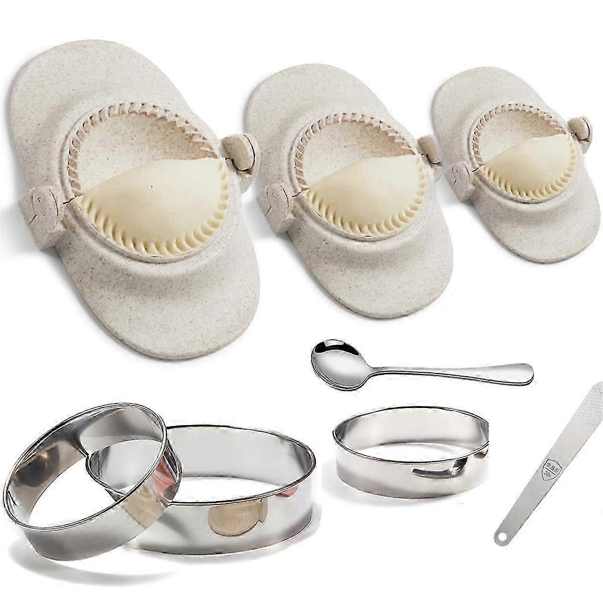 Empanada Maker Press, 6 ιντσών Extra Large Dumpling Maker Set με Dough Cutter, Dumpling Mold Set για