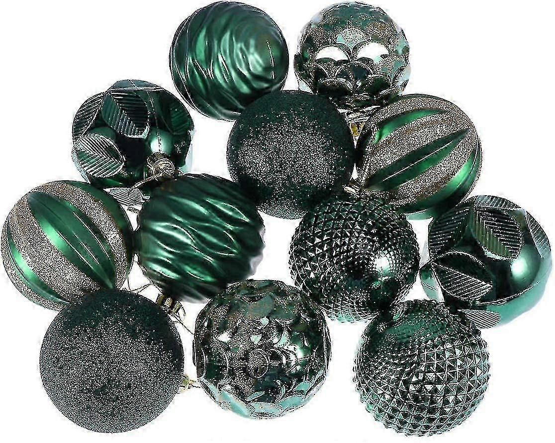 Christmas Tree Balls Shatterproof Shine Ball Decoration 12pc
