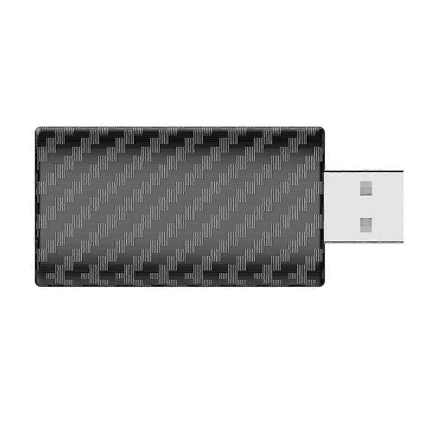 Wireless CarPlay Adapter Carbon Fiber USB Wireless Android Auto Dongle Mini Ai Box Wired to Wireles