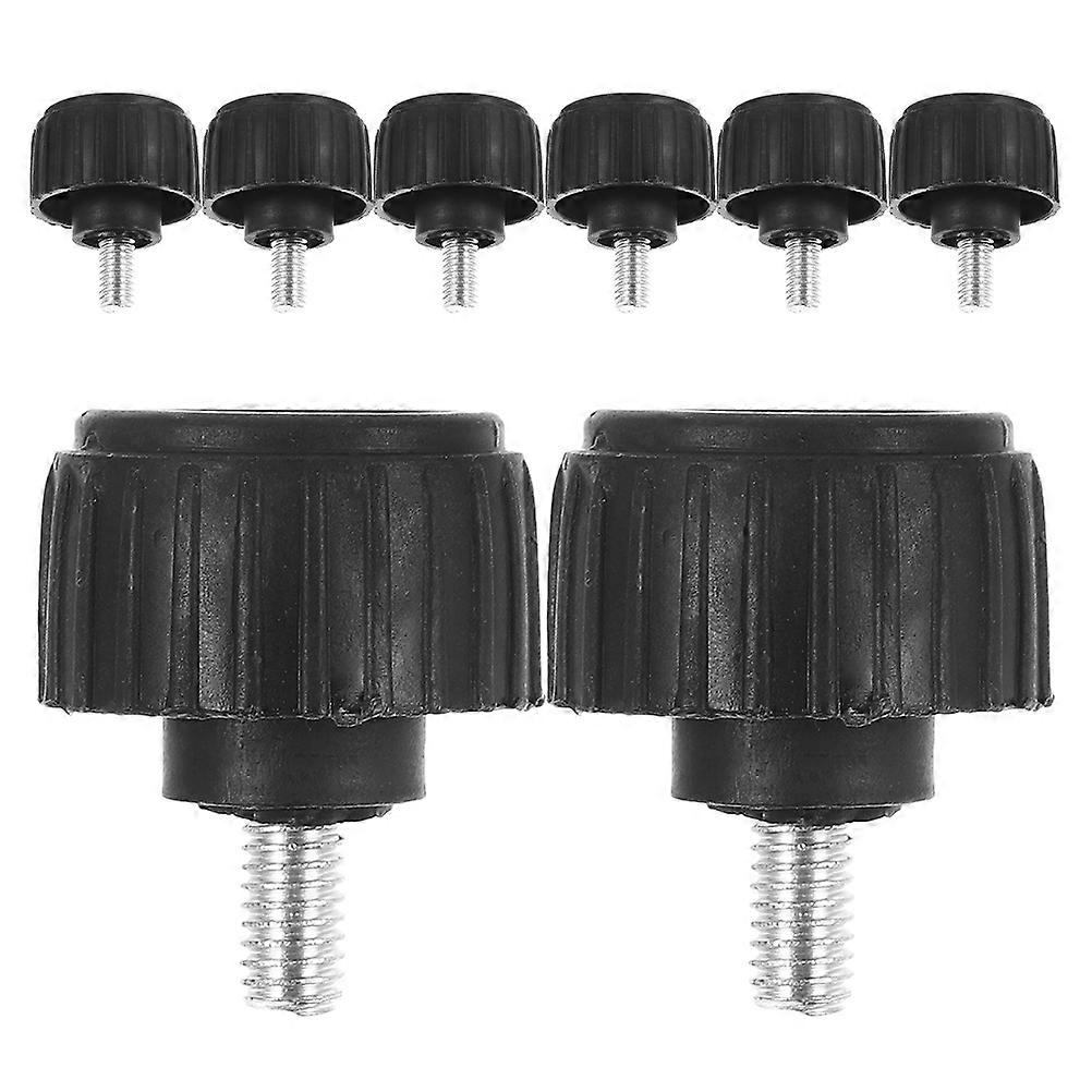 Scale Foot Replacement Electric Scale Plate Feet for Home Use Black Rubber and Iron Replacement 8Pcs