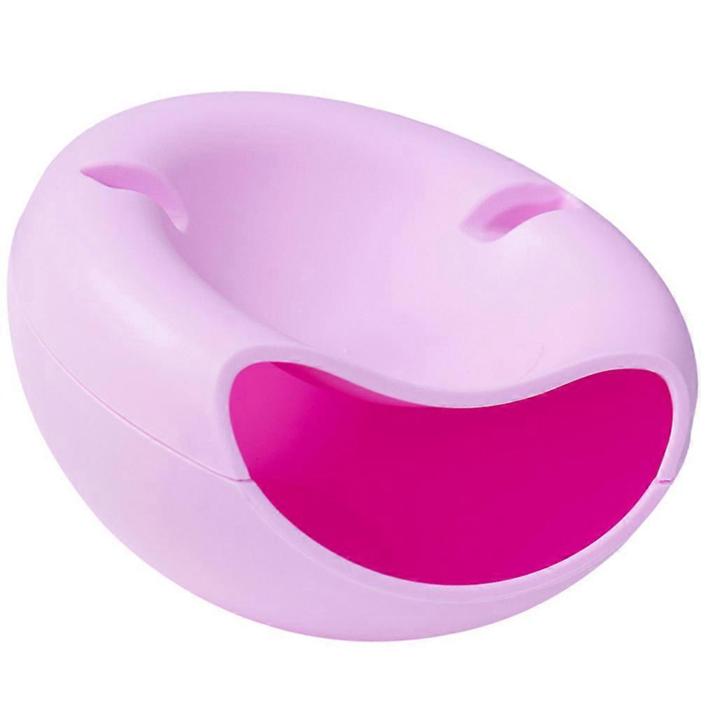 Pan Snack Storage Box with Candy Holder and Dual-Layer Design