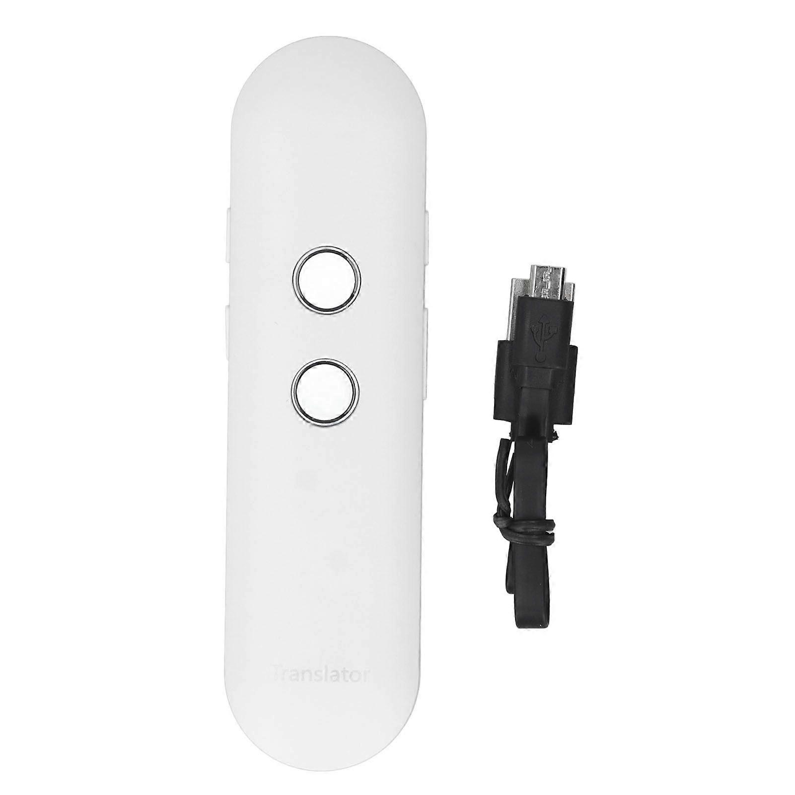 Language Translator Device Support 97 Languages Two Way Real Time Text Photo Voice Translation Stick Translator Pen for Travel White