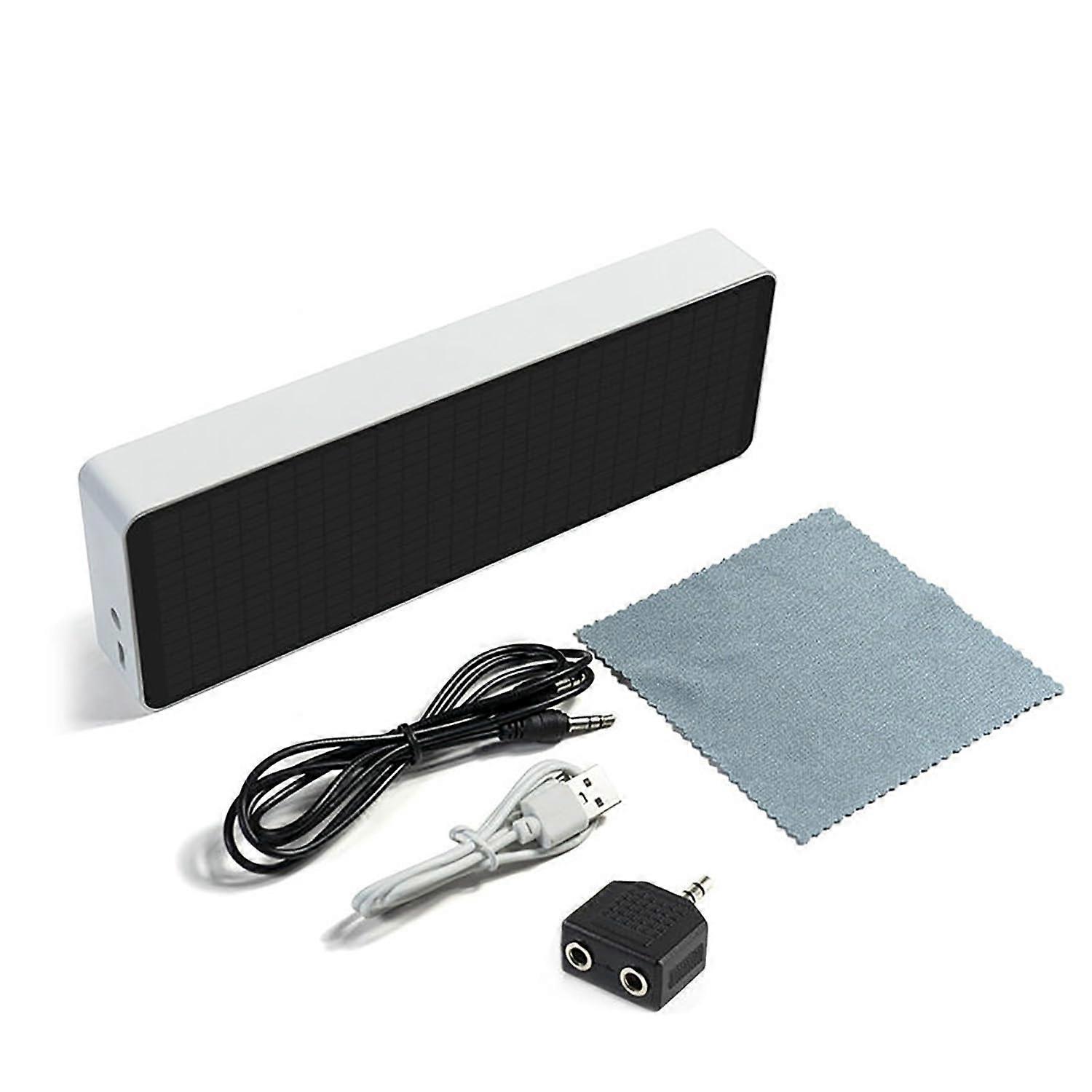 Music Spectrum Display Lamp 20 Dynamic Modes, 7-Color Dimming, 2 Controls, Audio Interface Compatible, White Finish