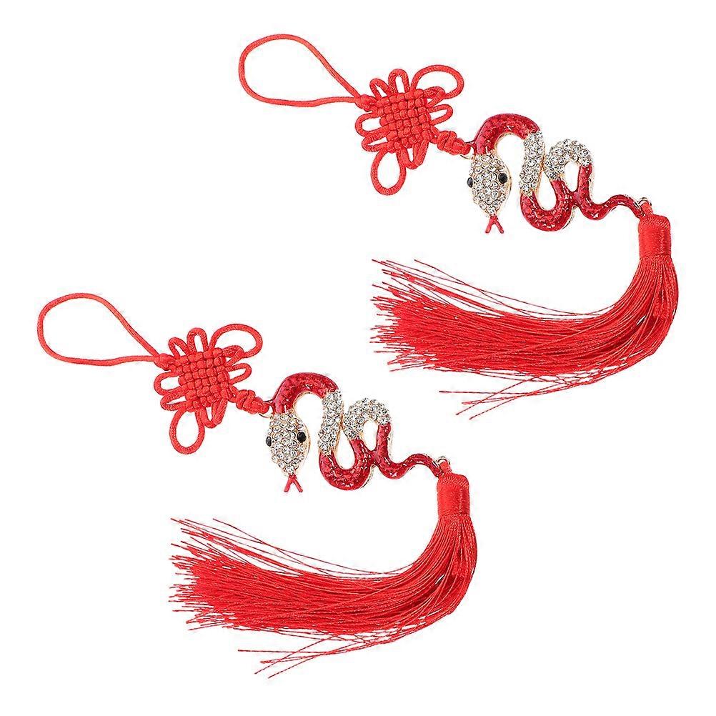 8Pcs Year of The Snake Chinese Car Hanging Ornament for Feng Shui Use