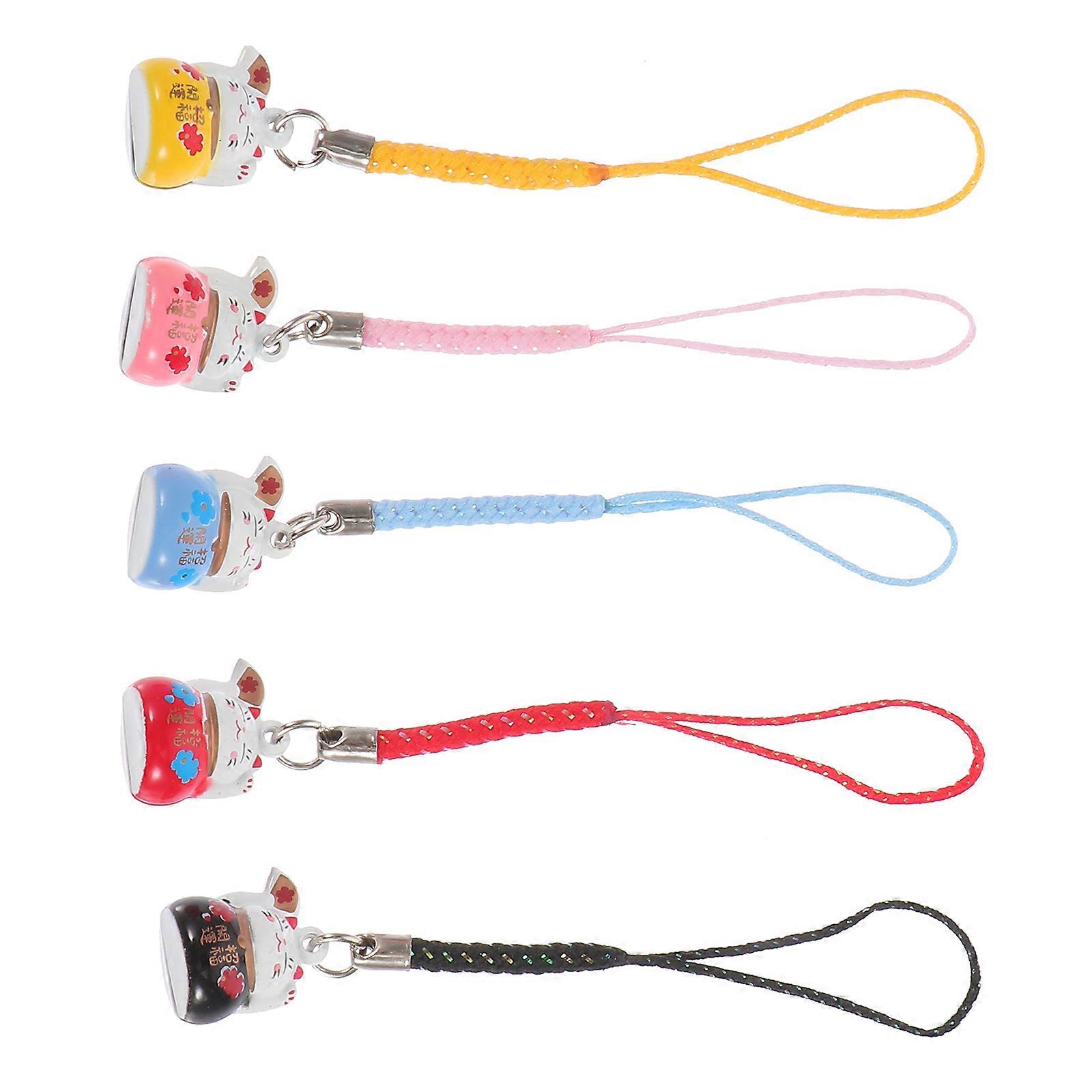 Lovely Phone Chain 20 Pcs Copper Bell Keychain For Daily Use And Gift Giving Assorted Color
