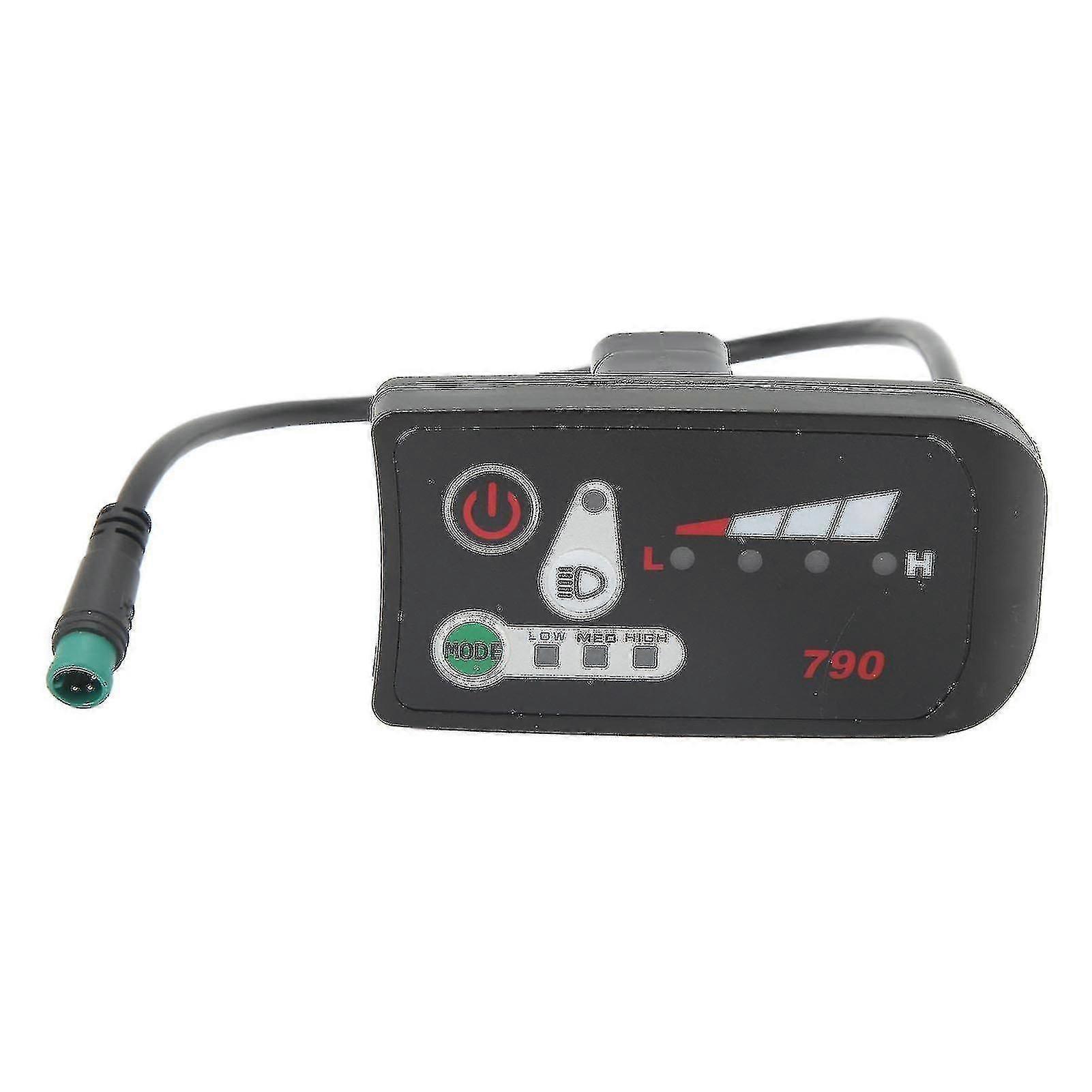 Elektrikli Bisiklet Led Güç Ekran Paneli Su Geçirmez 5p Erkek Fişli Elektrikli Bisiklet Modifikasyon Ekran Ölçer 22.2mm Gidonlar İçin