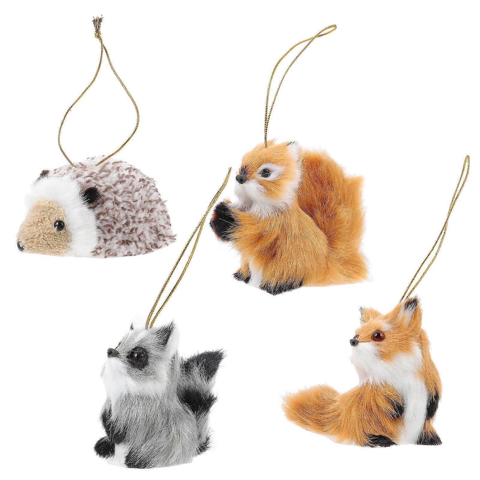 Adorable Animal Shaped Hanging Ornament Ideal For Housewarming Celebrations In Assorted Color 4Pcs