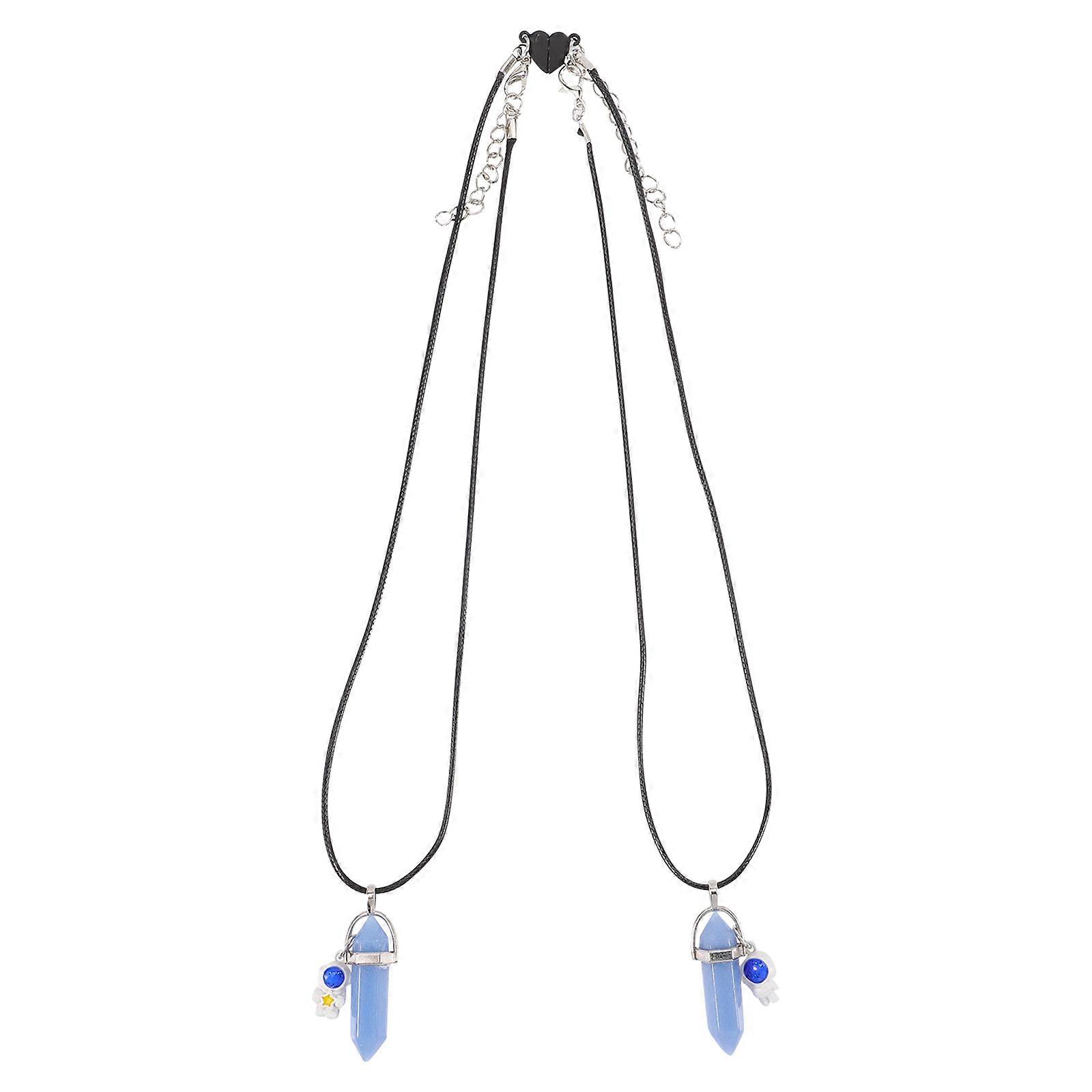 Mutual Necklaces Hexagonal Pendant Necklace for Mutual 6Pcs