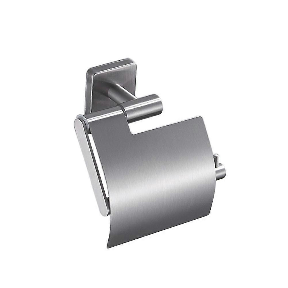Roll Paper Rack Stainless Steel Tissue Holder for 2Pcs Silver