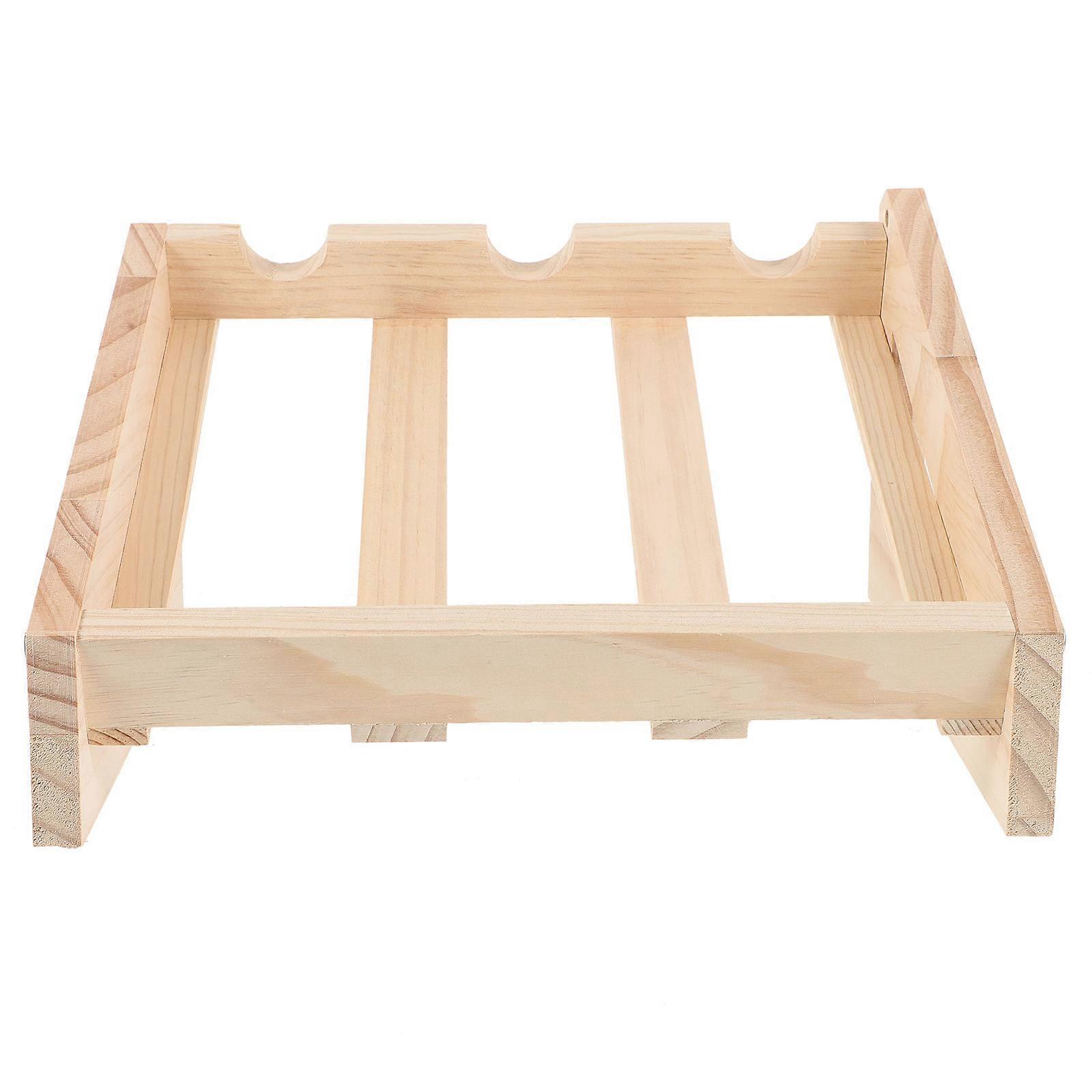 Organizer For Cabinet Wooden Display Rack Living Room Bar Kitchen 12.2X10.6X6.9in Space-Saving Design 1Pack