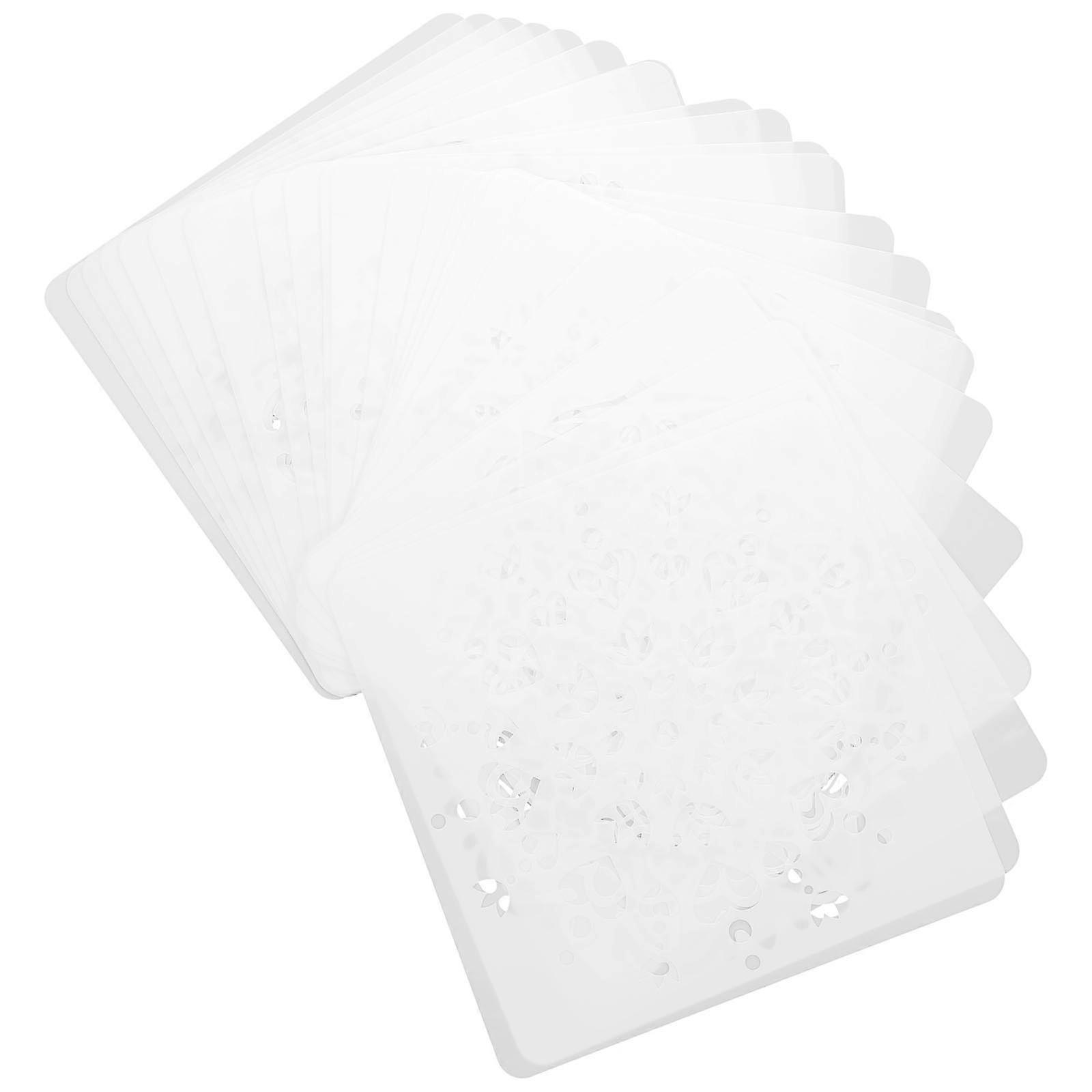 DIY Painting Creation Tool 24Pcs White Pet Mandala Stencils for DIY Use with Kid-Attracting Designs