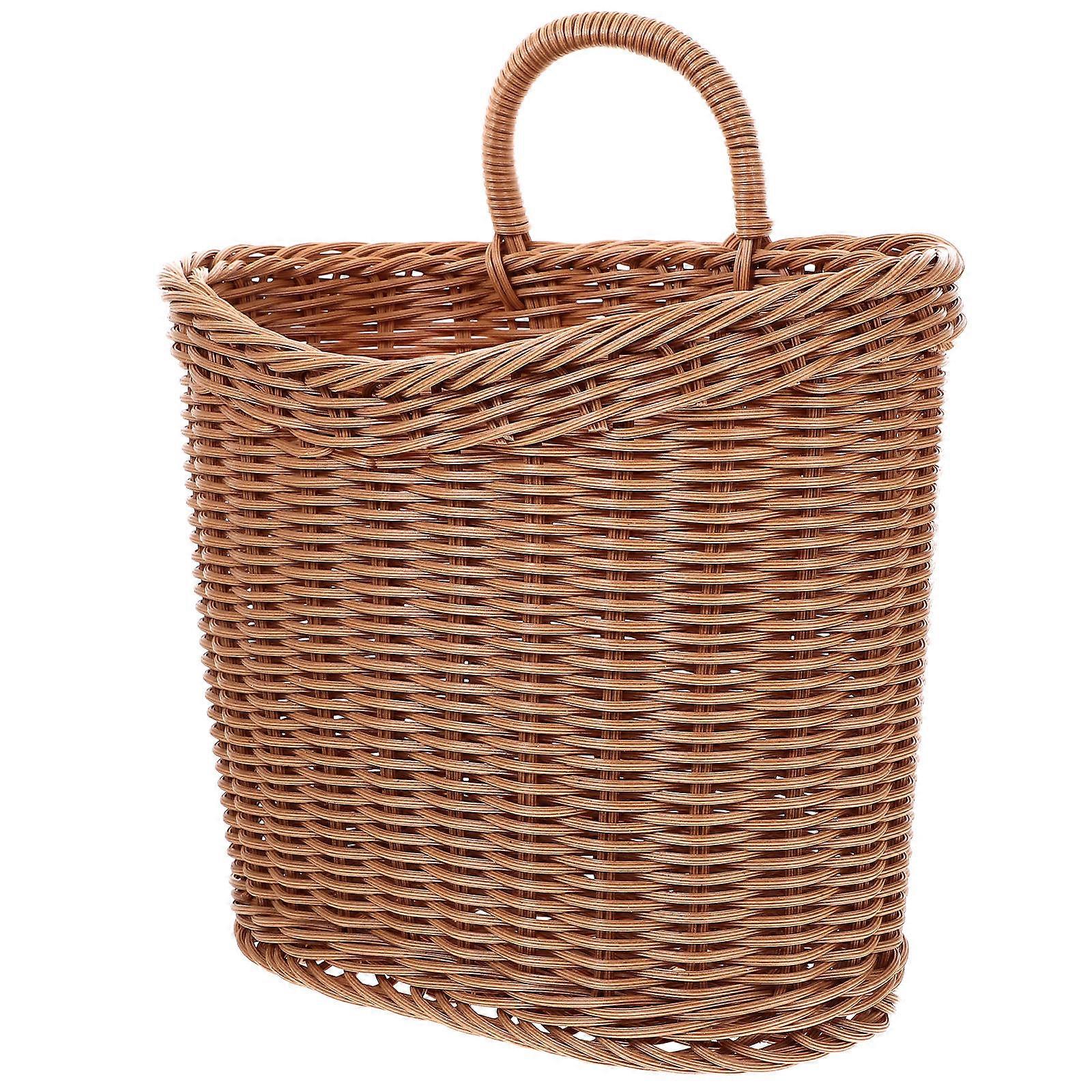 Kitchen Woven Basket Wall Hanging Basket for Fruit Storage 4Pcs