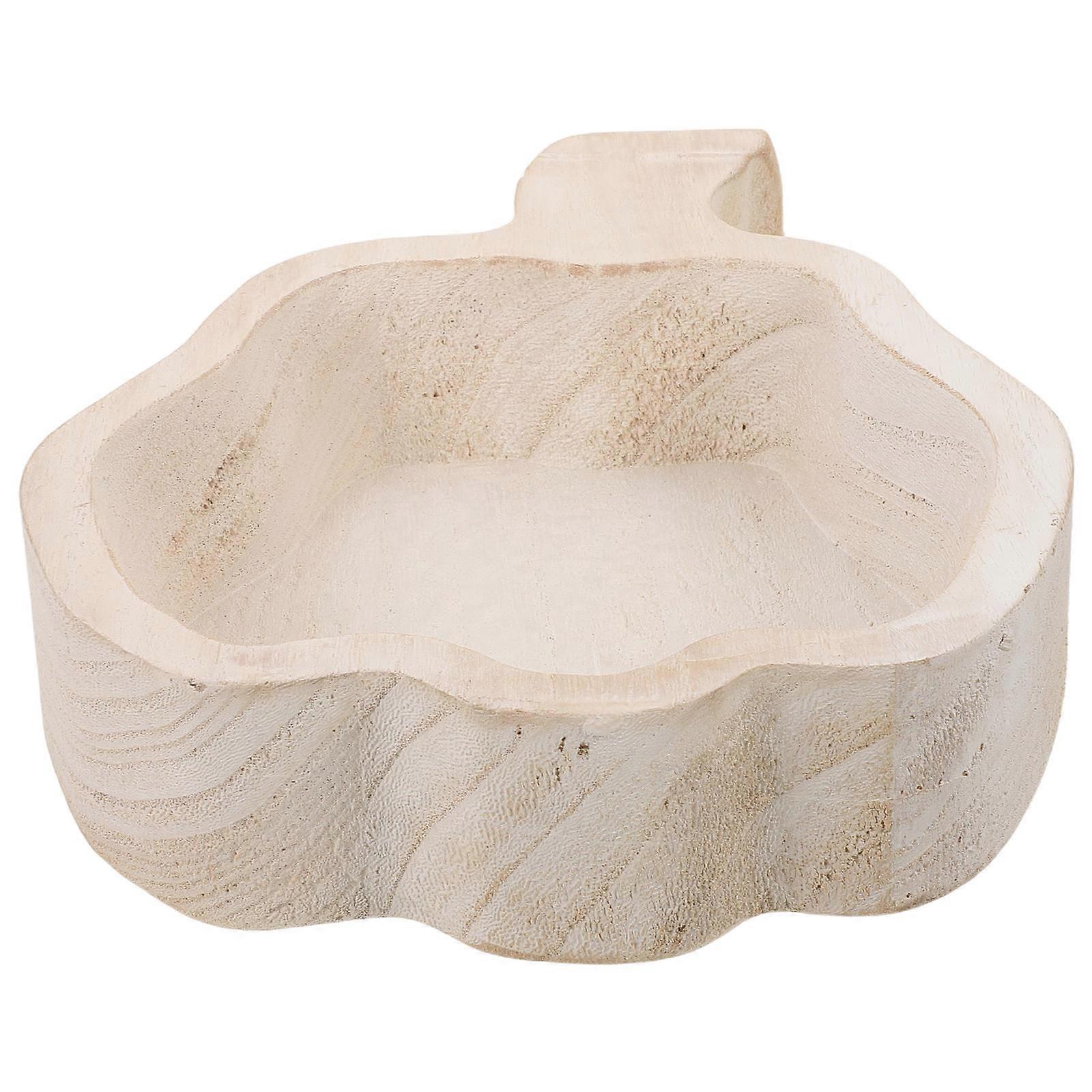 Rustic Pumpkin Wooden Serving Tray for Desserts 3Pcs Set