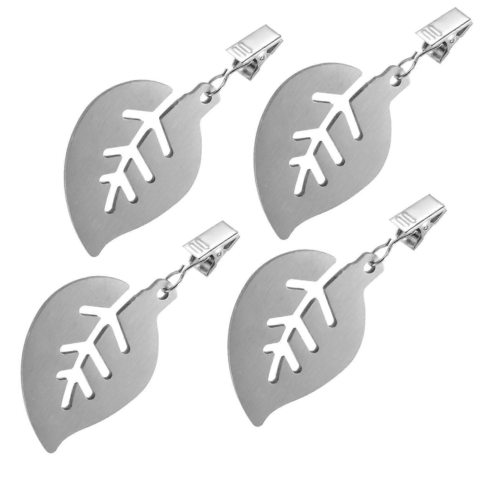 Tablecloth Weights Silver Table Cover Clips for Home Use 8Pcs