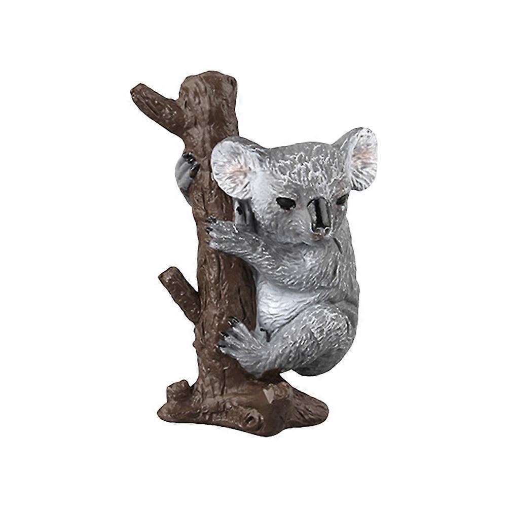 Koala Decoration Solid Plastic Koala Model Toy for Kids Playing 2Sets