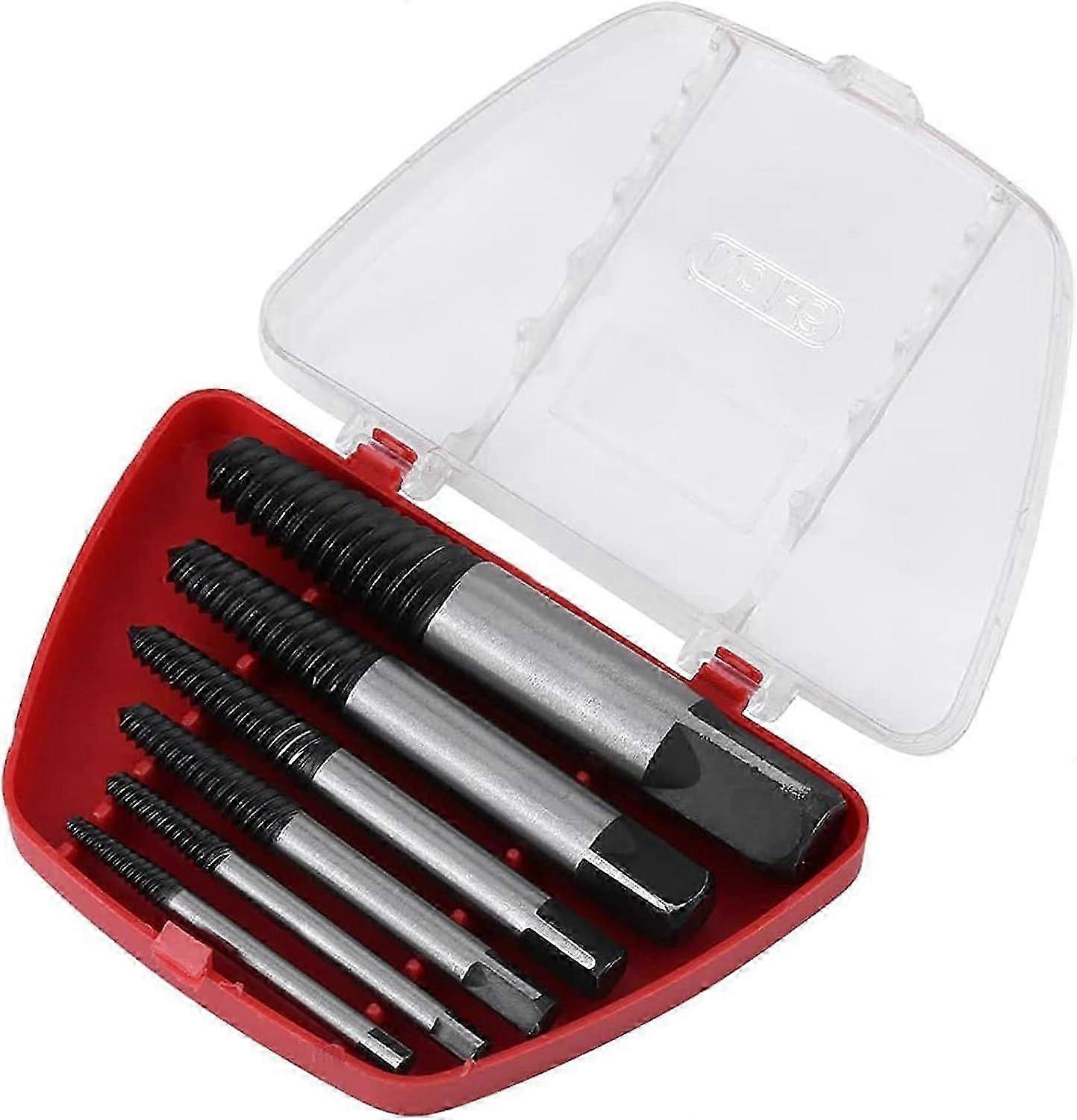 2025 Latest Model  Stud Extractor Set, 6pcs Screw Extractor for Damaged Bolts or Screws
