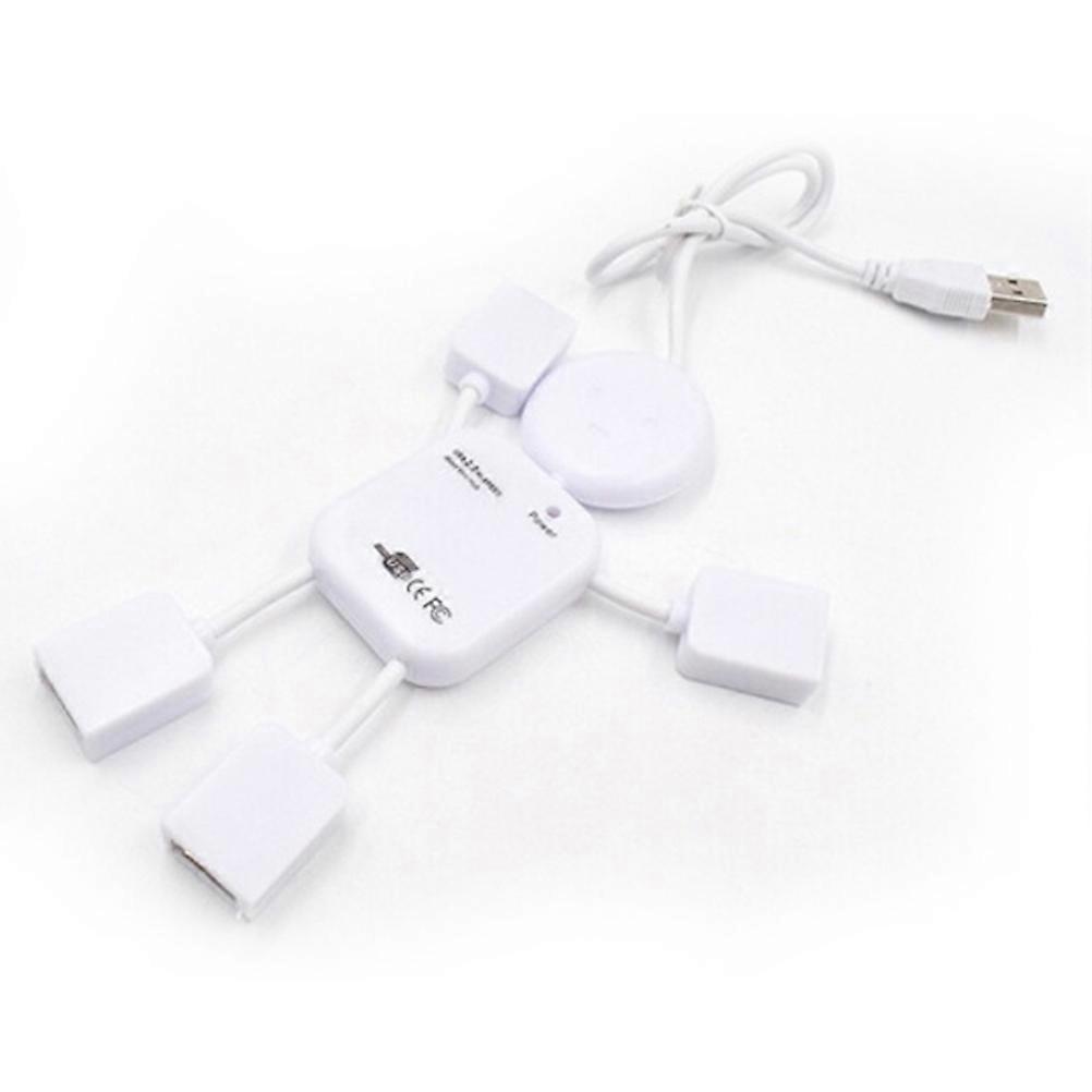 USB Hub 4 Ports Data Expansion Hub Splitter for Computer Laptop 3Pcs