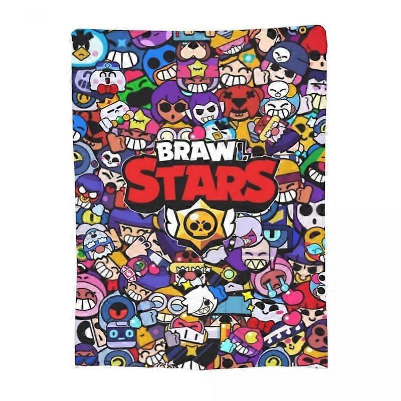 Brawled Game Blanket Flannel Textile Decor Cozy Soft Throw Blankets for Bedding Bedroom Quilt