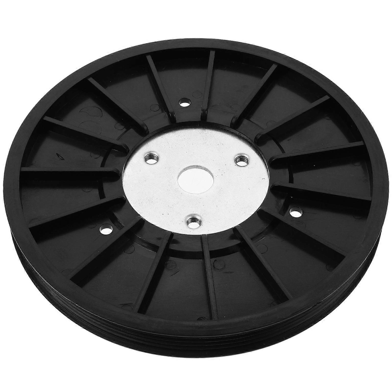 Exercise Bike Belt Disc for Drive Wheel Replacement 4Pcs Black ABS