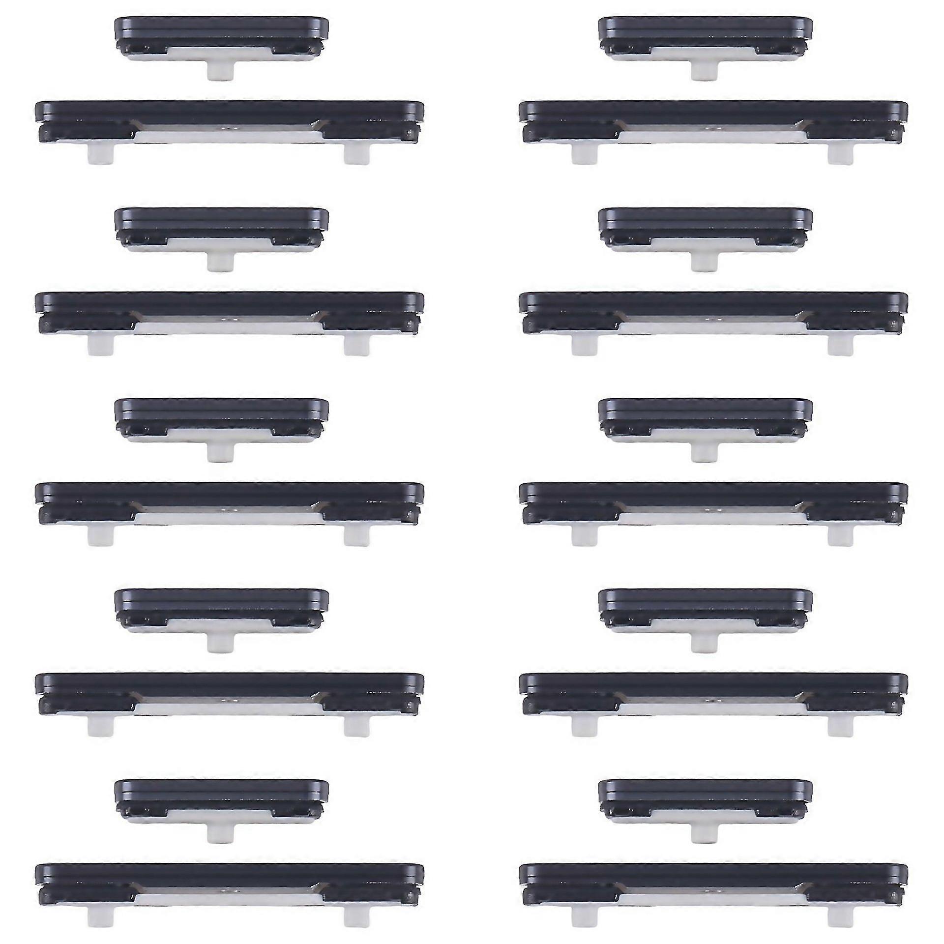 For Samsung Galaxy S25 Ultra Sms938b 10pcs Power Button And Volume Control Button Black