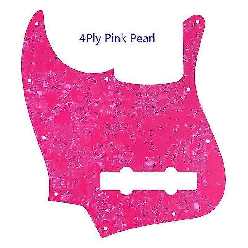 Custom Quality Pickguard -For Left Handed US 10 Holes 5 String Jazz Bass Guitar Pickguard Scratch Plate Multicolor Choice 26s