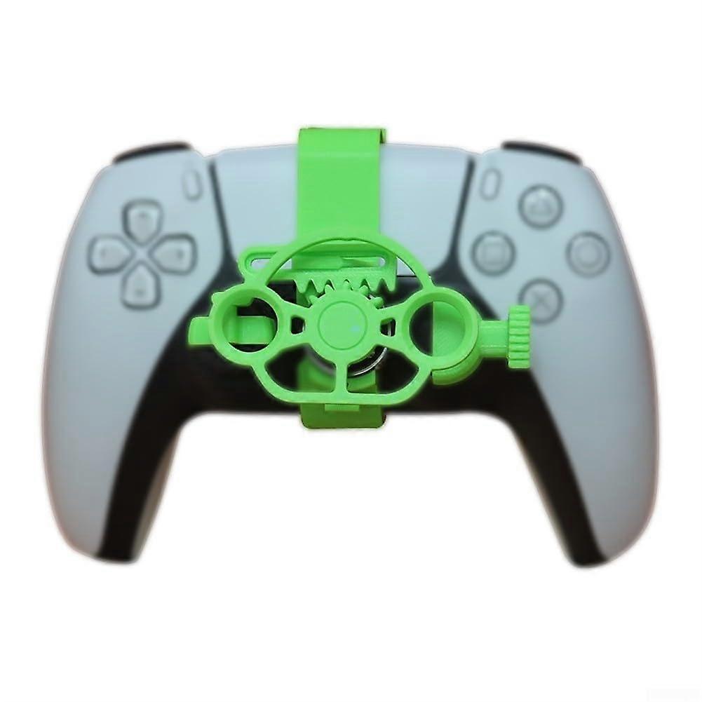 Racing Games Mini Steering Wheel Compact 3D Auxiliary Controller For PS5 Green Steering Wheel Replacement