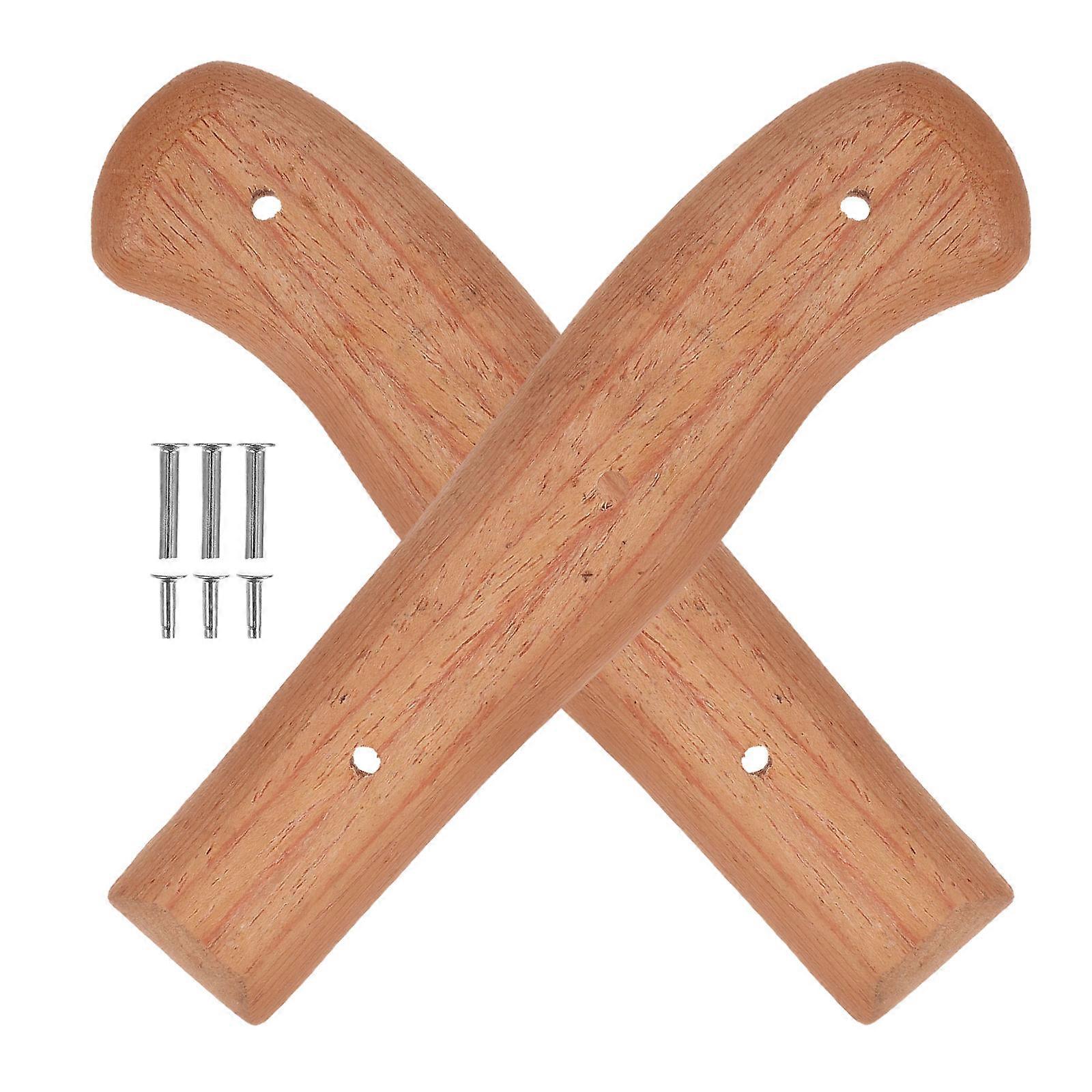 Wood Handle Replacement for Kitchen 2Pcs Kit
