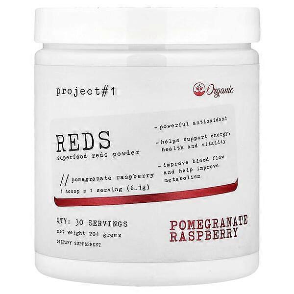 Project 1 Nutrition, Reds, Superfood Reds Powder, Pomegranate Raspberry, 201 g