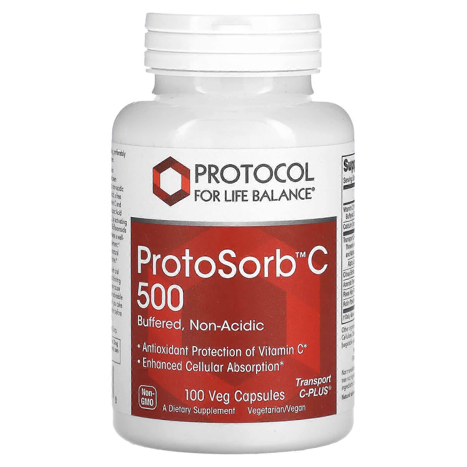 Protocol for Life Balance, ProtoSorb™C 500, 100 Veg Capsules