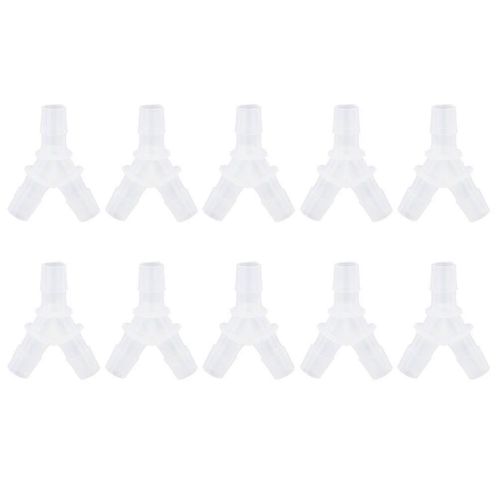 10PCS Y Type Aquarium Air Pump Hose Fittings Connector, 3 Way Junction for Fish Tank Use, Durable Soft Material 25-26