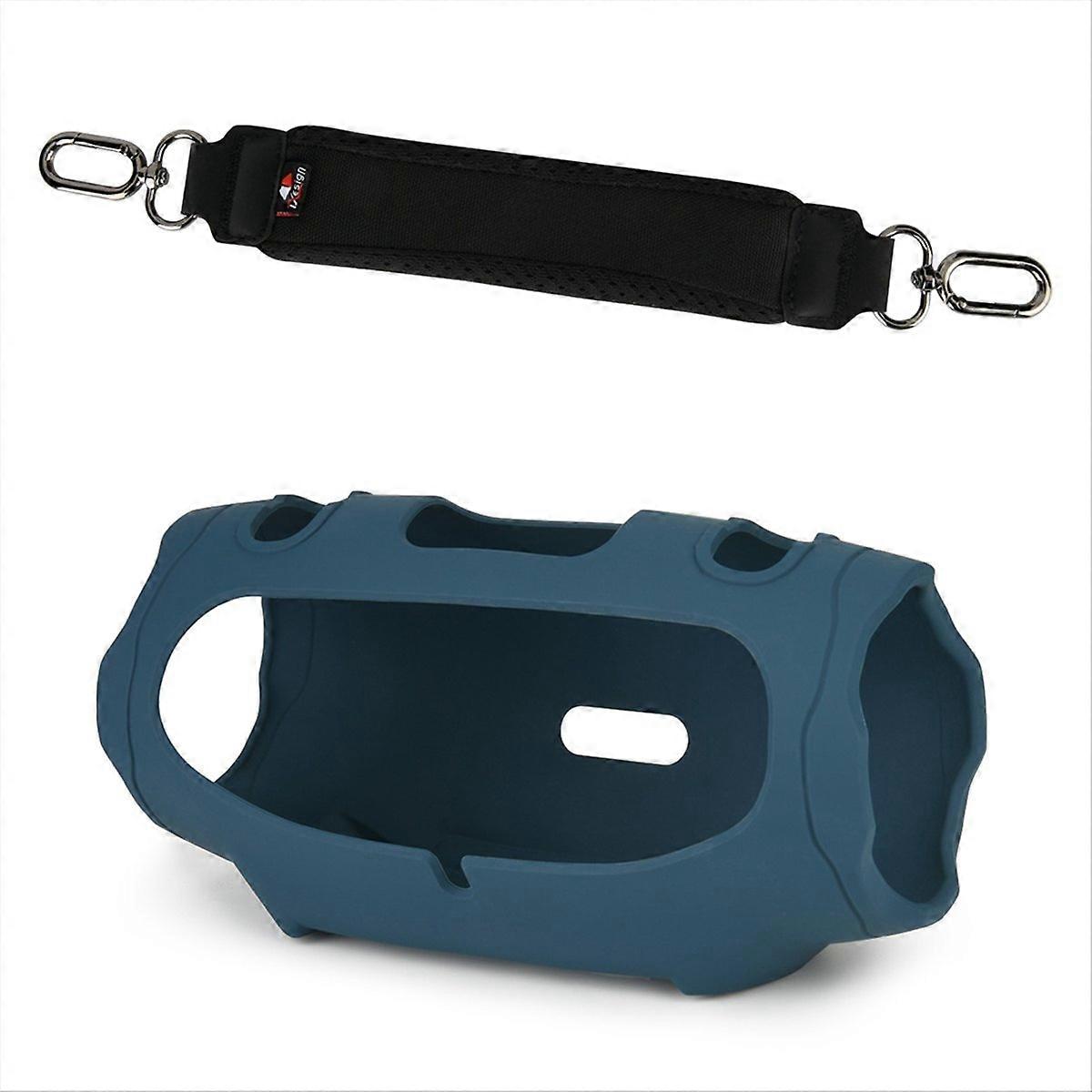 TXESIGN Speaker Silicone Protective Case Portable Dark Blue