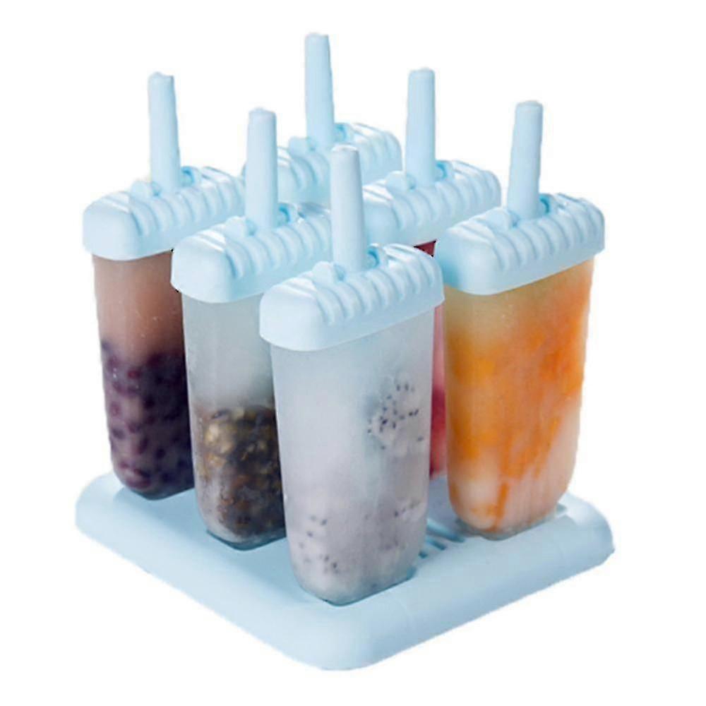 Reusable Popsicle Molds, Set Of 6 Popsicle Mold Silicone, Popsicle Maker With Sticks And Drip-gua