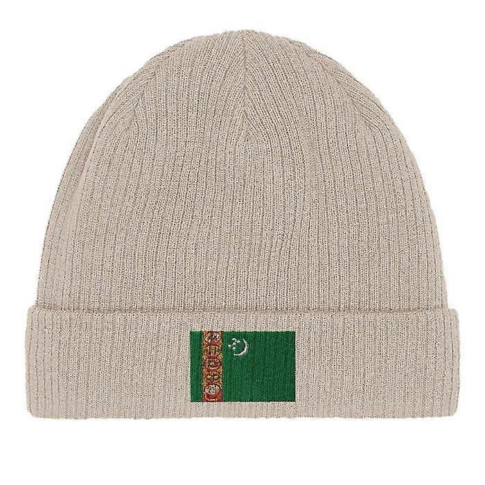 Turkmenistan Flag Cap in Beige