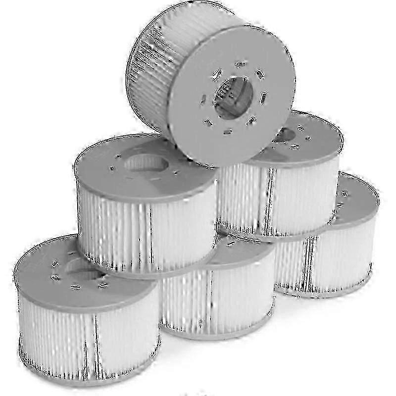 Set Of 6 Filters For Inflatable Mspa Whirlpools, 106cm - 6 Replacement Filter Cartridges For Inflatable Mspa Whirlpools