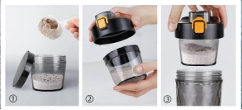 USB Rechargeable Electric Shake Mixer Bottle, Portable Protein Shaker, 500ml Capacity, Black Color for Meal Prep