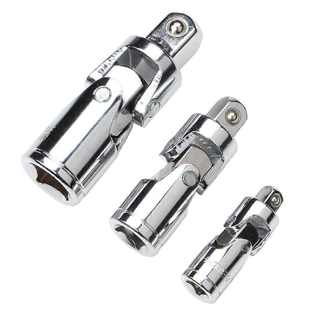Universal Joint Socket Set 3Piece, 1/43/81/2 In Sizes, Universal Joint Socket Adapter, Access Fasteners At Any Angle