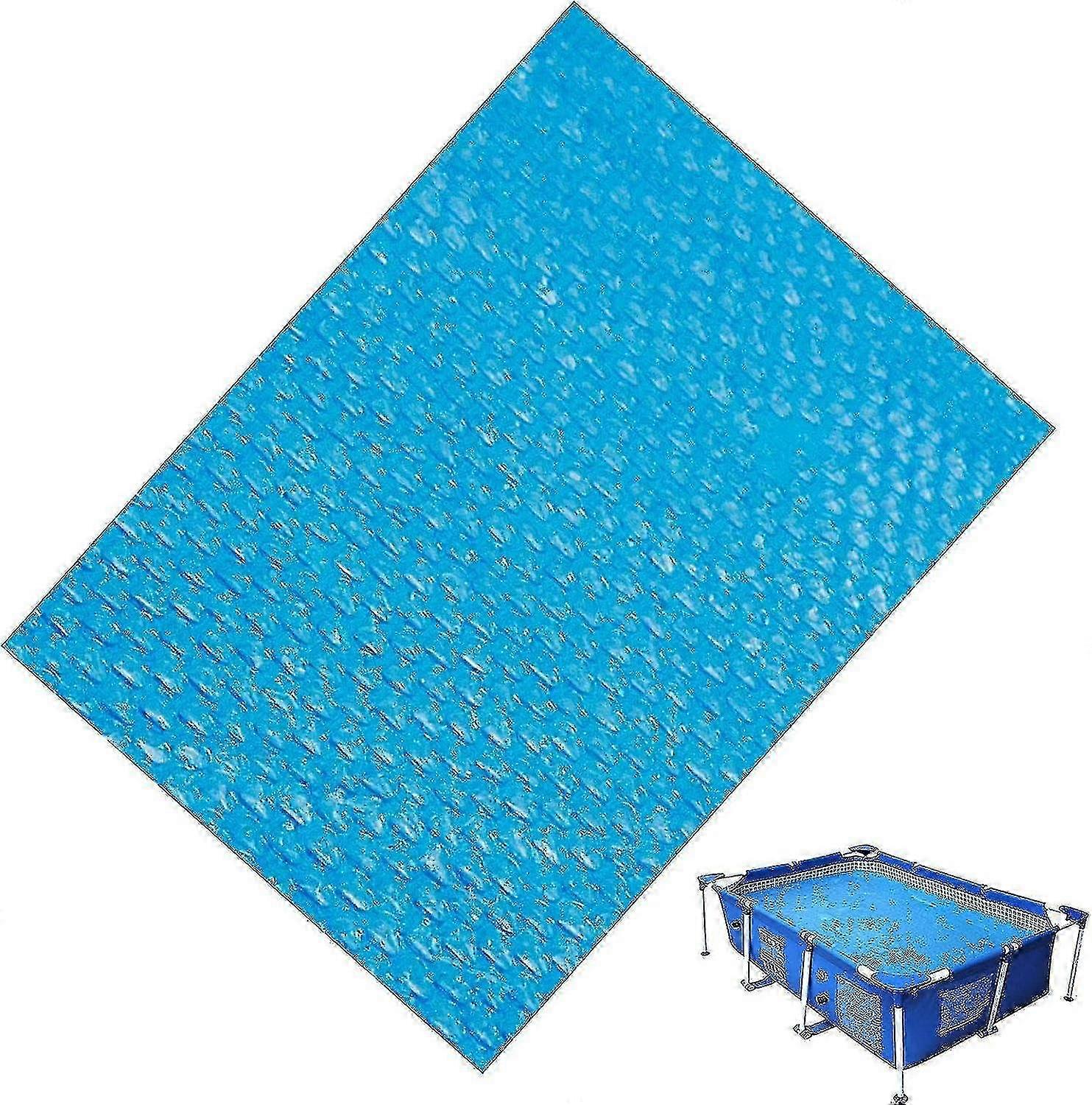 Solar pool cover for inground pools - durable bubble film insulation