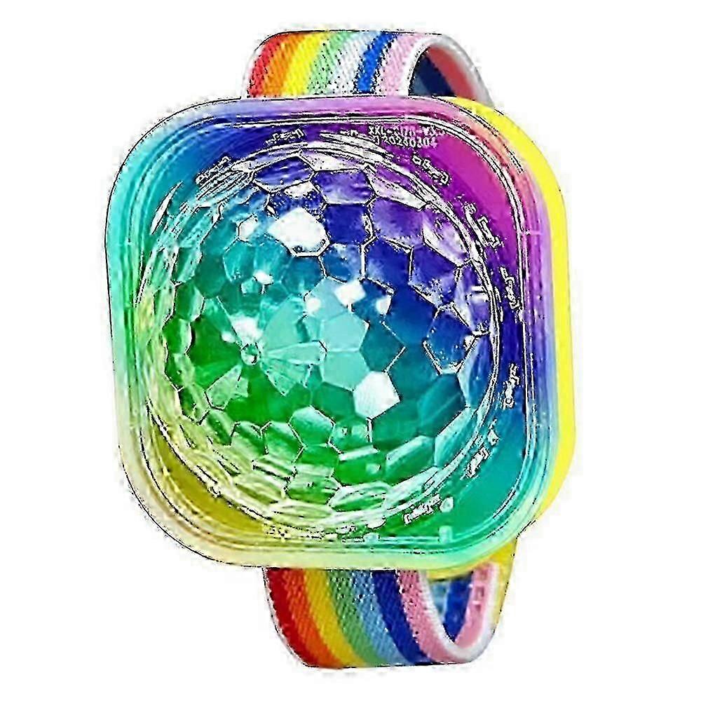 25-26 Type C Portable Disco Ball Wristbandt Voice Activated Party Lamp USB Rechargeable FlashingZZ16