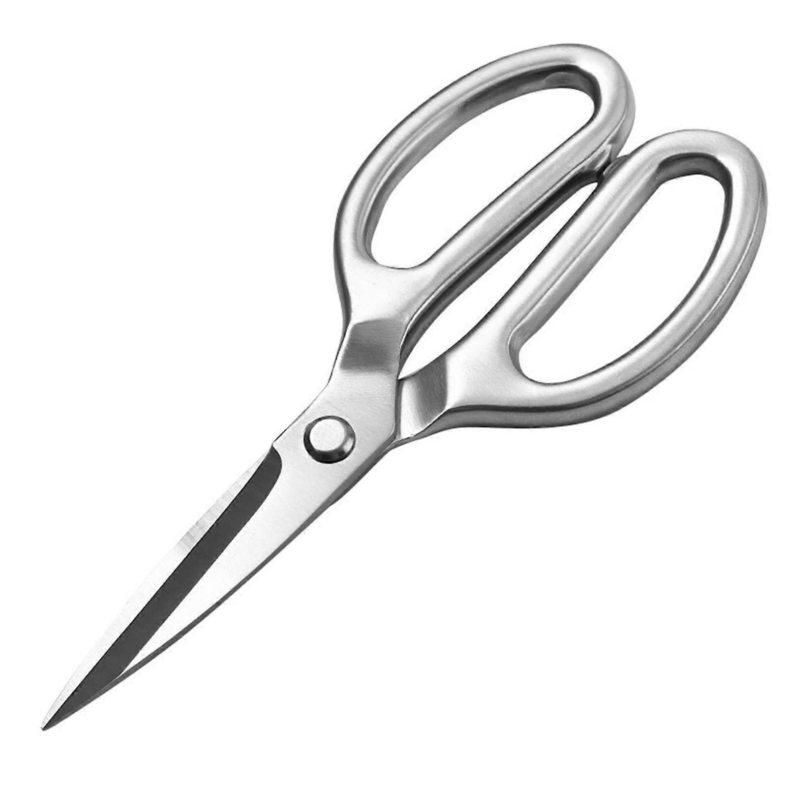Chicken Bone Scissors 304 Stainless Steel Heavy Duty Multipurpose Poultry Shears Silver