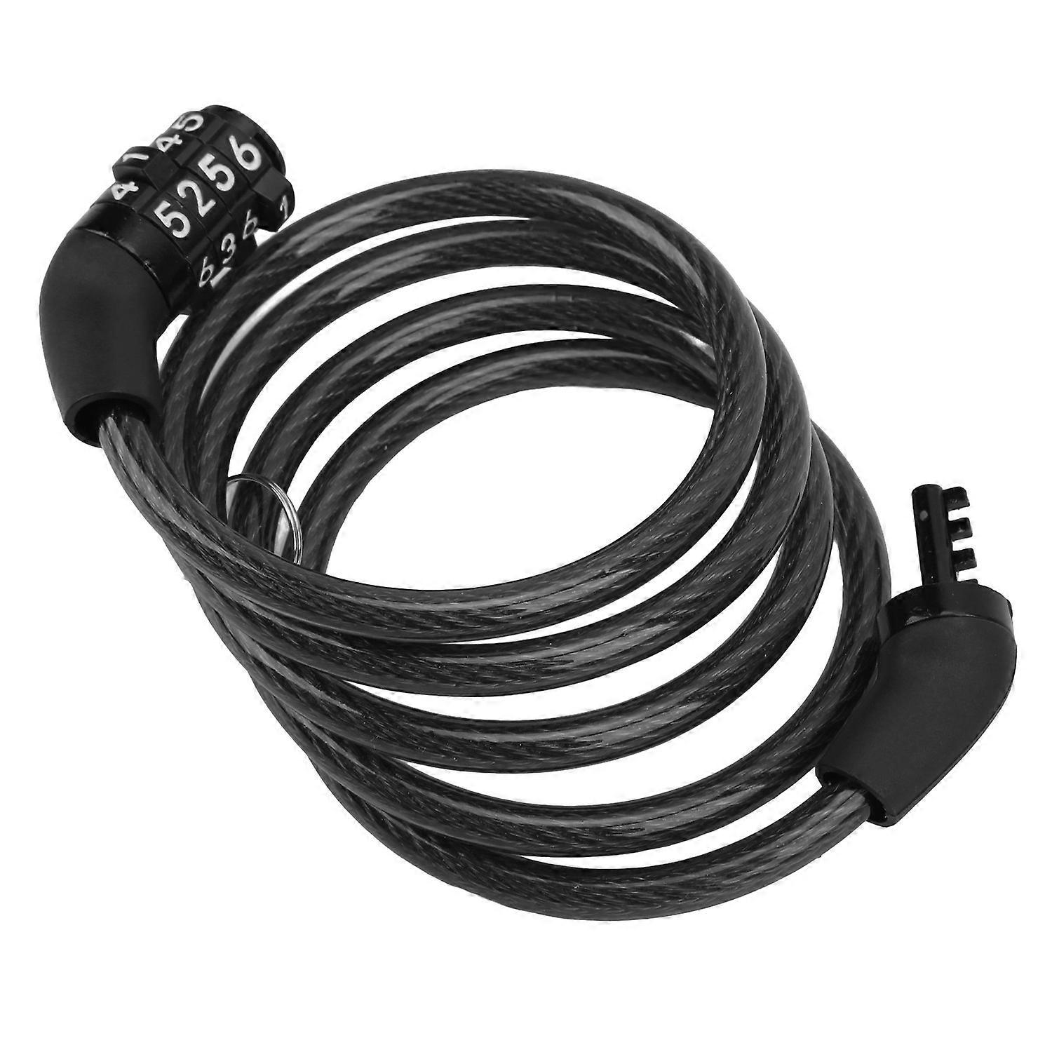 Bicycle Combination Lock Prevent Theft Bicycle 4 Digit Combination Lock Cable for Bicycle Mountain B