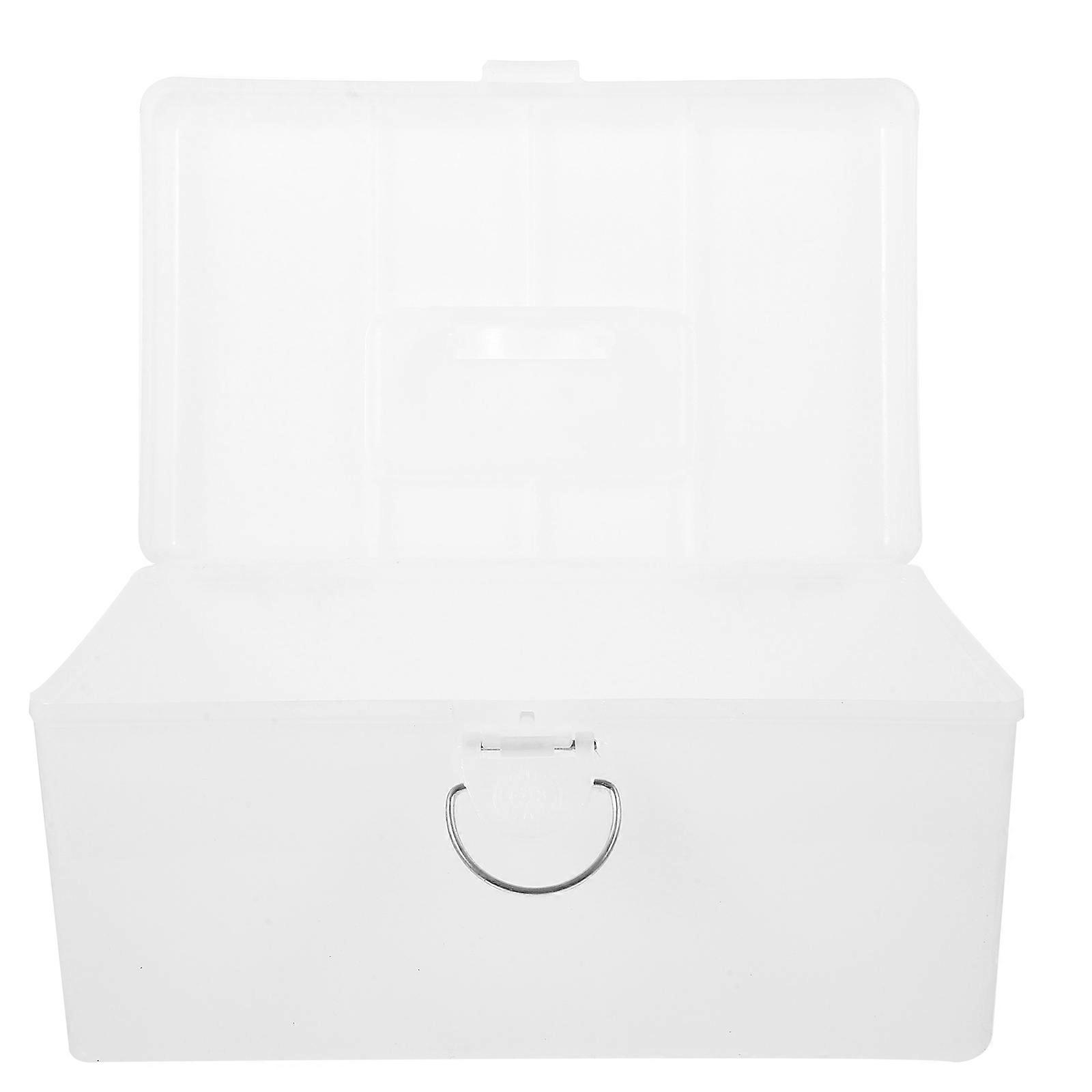 Portable Mahjong Storage Case Plastic Box with Handle for Storage