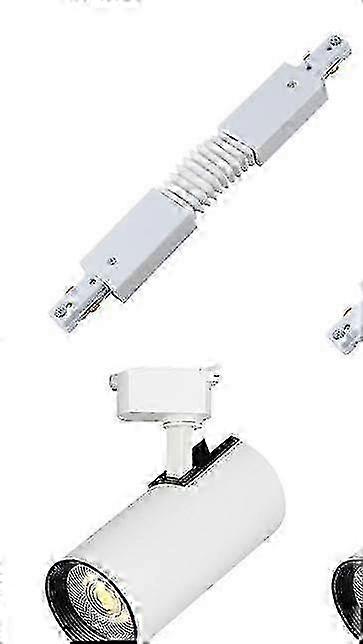 Track Lighting Kit 2Heads 40W LED H Type Complete Kit Track Connector for H Track System,