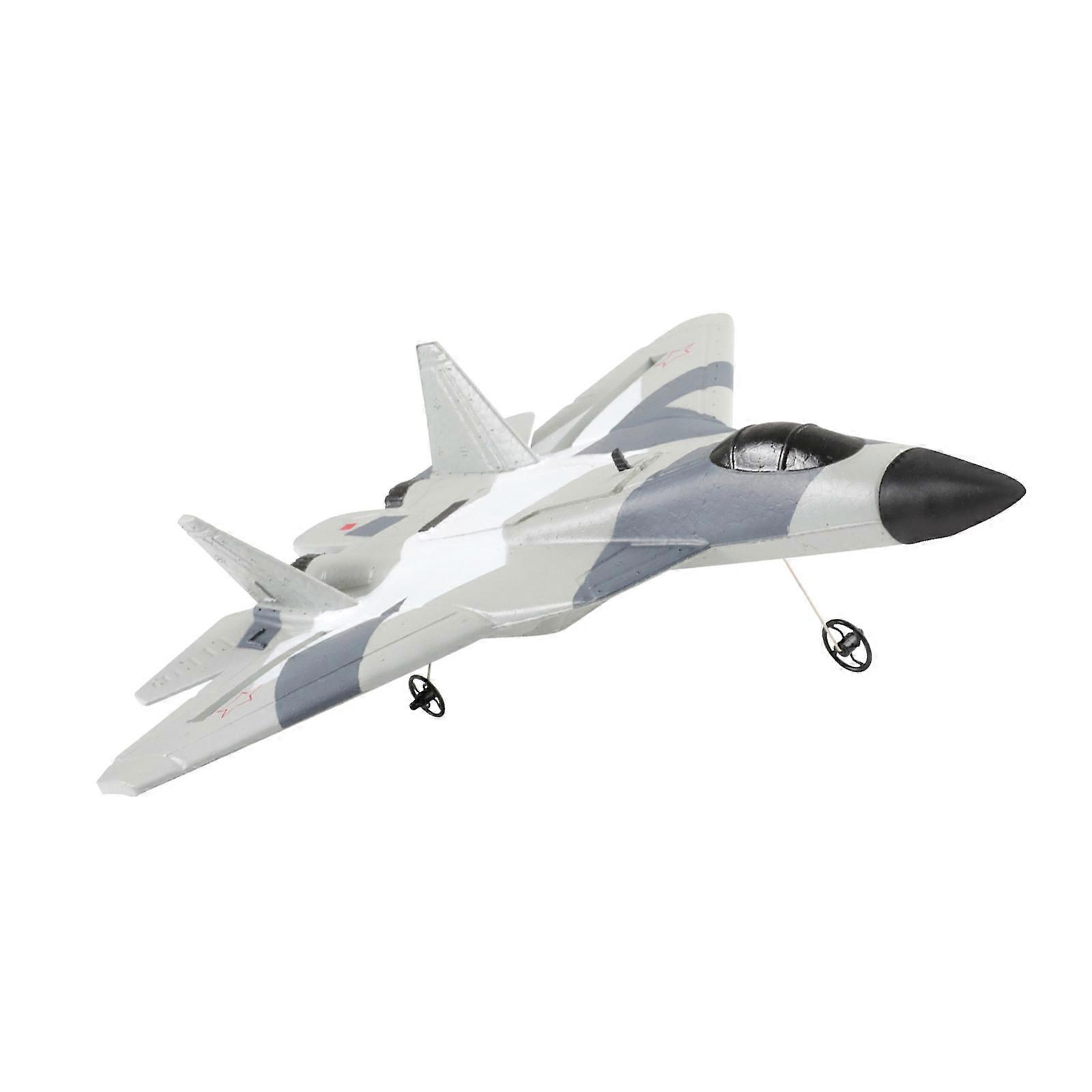 Lightweight 57 Fighter Radio Controlled Aircraft Strong EVA Construction Easy Assembly Flight Simulation Toy for Kid Multicolor